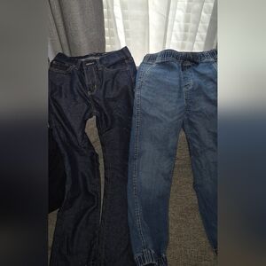 Dark and Light Blue Denim Jeans Set